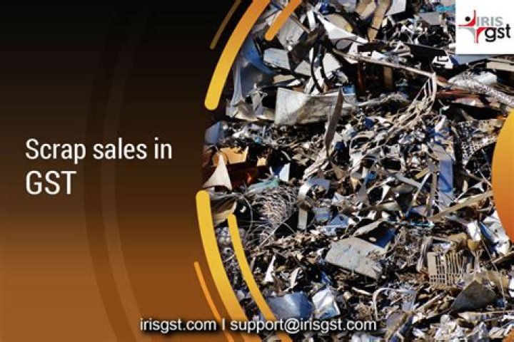 Is GST applicable on scrap sales?